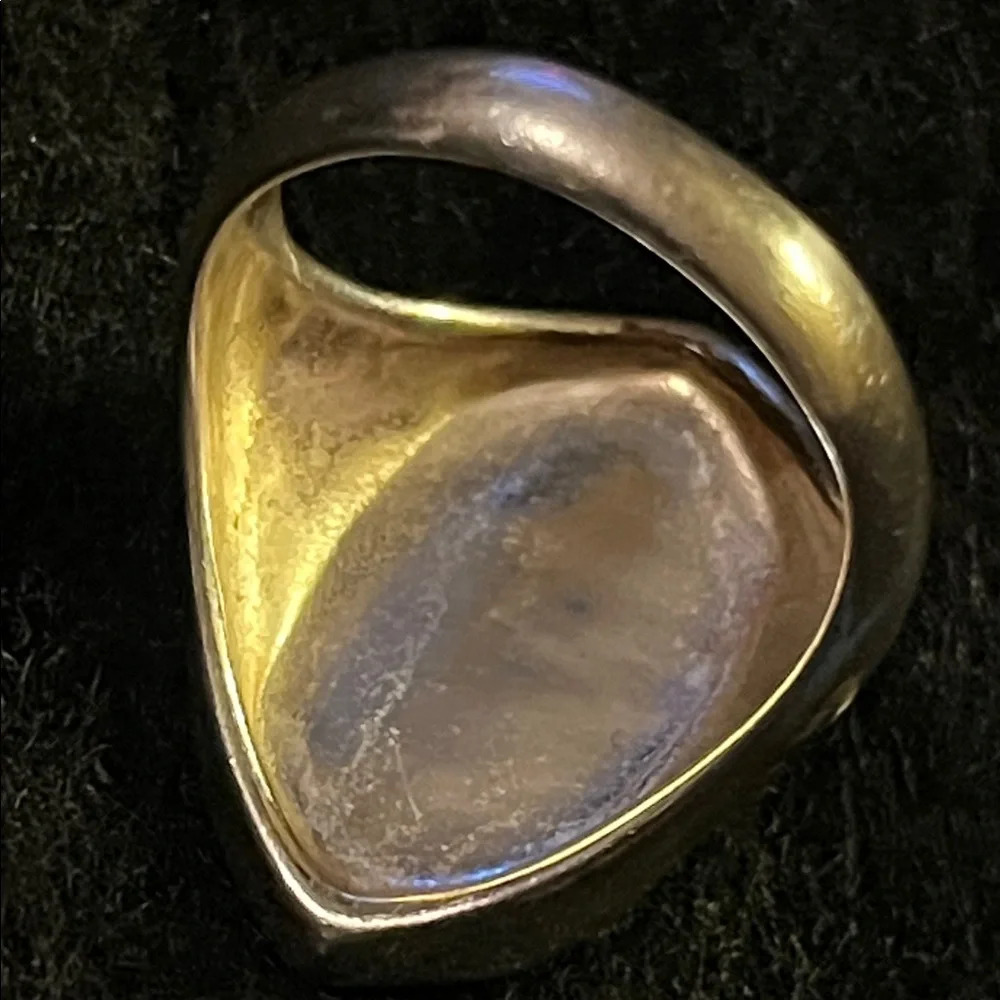 Turquoise Silver Ring - Picture 5 of 6